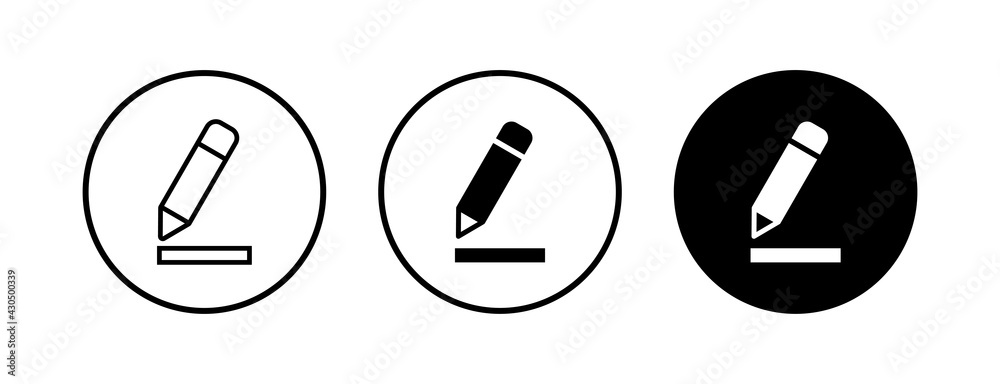 Edit icons set. Pencil icon. sign up Icon vector Edit icons set. Pencil icon. sign up Icon vector
