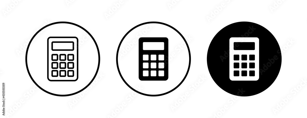 Calculator icons set. Calculator vector icon