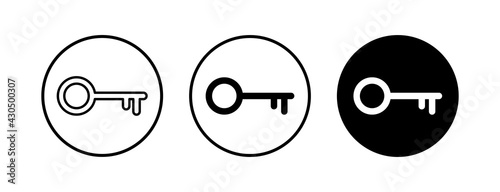 Key icons set. Key vector icon. Key symbol