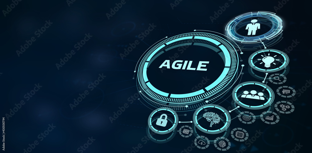 Business, Technology, Internet and network concept. Agile Software Development. Business, Technology, Internet and network concept. Agile Software Development.
