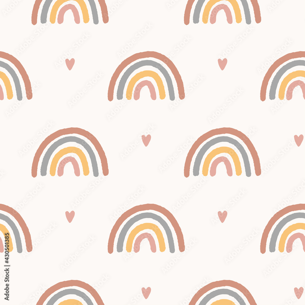 Magic vector seamless pattern. Hand-drawn boho nursery rainbow illustration. Cute design for baby shower, kids clothes print, textile, digital paper wrapping, wallpaper. Magic vector seamless pattern. Hand-drawn boho nursery rainbow illustration. Cute design for baby shower, kids clothes print, textile, digital paper wrapping, wallpaper.