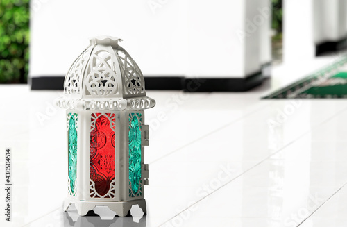 Arabic lamp with colorful light