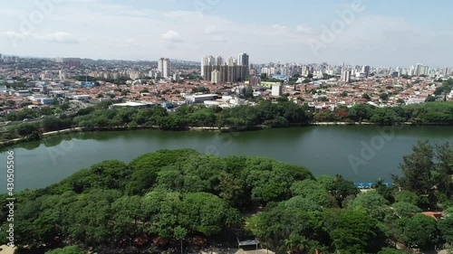 Aerial drone view of the city of Campinas, São Paulo photo