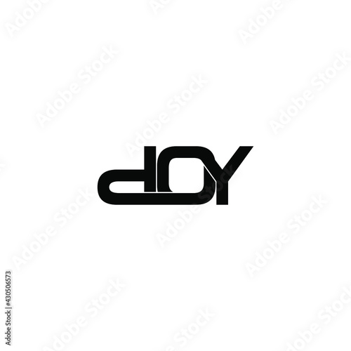 doy letter original monogram logo design