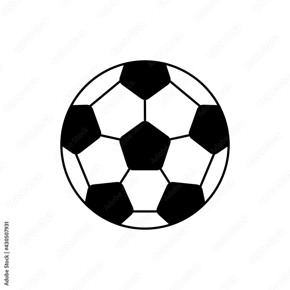 Obraz premium football ball icon vector sign symbol
