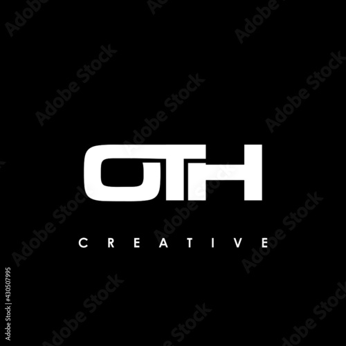 OTH Letter Initial Logo Design Template Vector Illustration photo