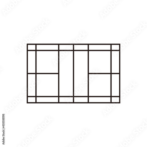 badminton field icon set vector sign symbol