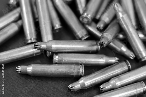 Military bullets for rifle, blank ammo