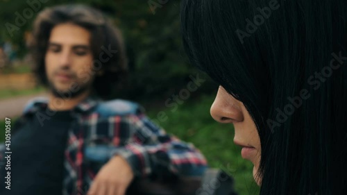 self-confidence, machismo-guy is about to approach a girl thinking she is alone 