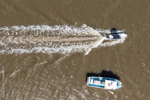 Fishing boats at Lucinda in Far North Queensland, Australia photo