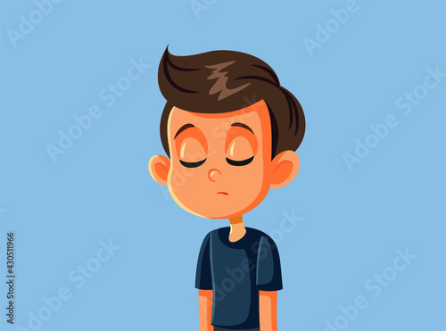 Sad Unhappy Boy Feeling Depressed and Anxious
