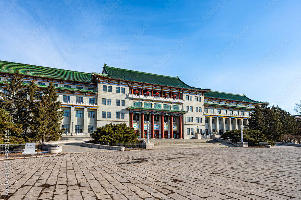 Famous architectural geological palace in Changchun, China