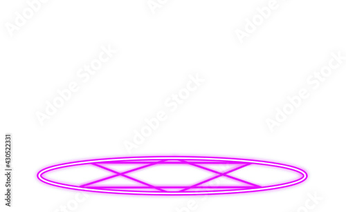 Purple hexagram magic circle effect