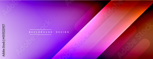 Dynamic lines abstract background. 3D shadow effects and fluid gradients. Modern overlapping forms