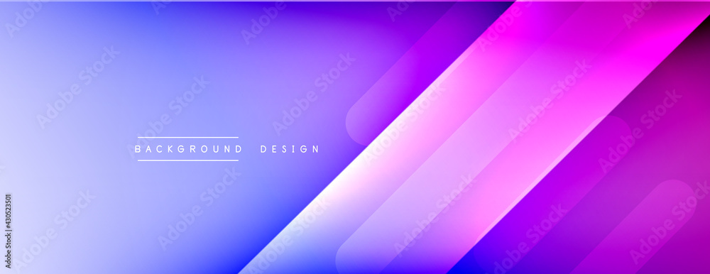 Dynamic lines abstract background. 3D shadow effects and fluid gradients. Modern overlapping forms