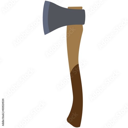 Axe vector survival logo isolated on white background