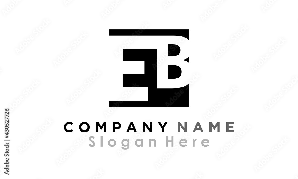 Obraz premium vector letter E&B 