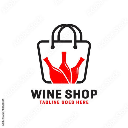 wine or liquor store logo