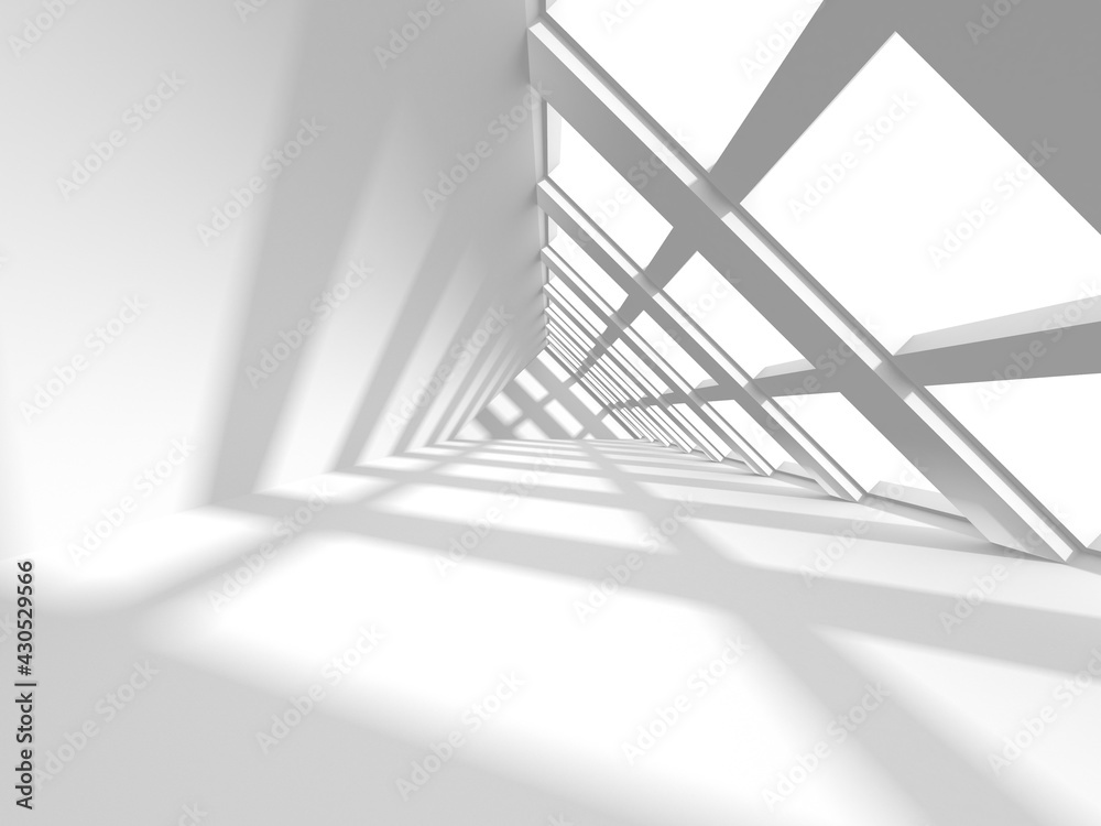 Obraz premium White Modern Background. Abstract Building Concept