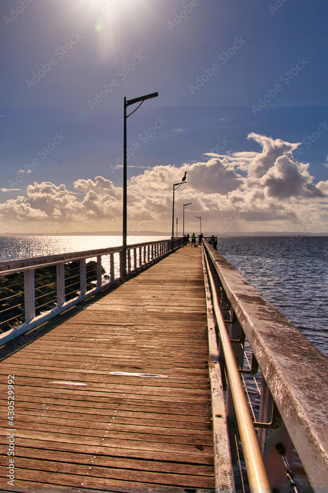 Jetty at wellington point in queensland