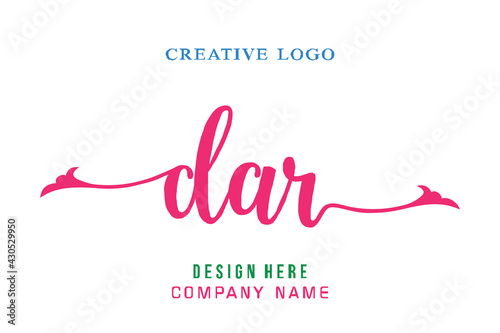 DAR lettering logo is simple, easy to understand and authoritative