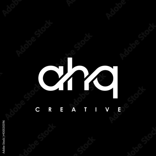 AHQ Letter Initial Logo Design Template Vector Illustratio