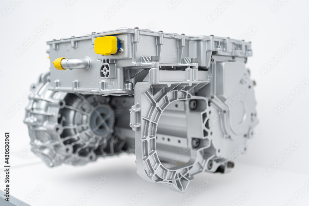 Fototapeta premium The motor in an electric car