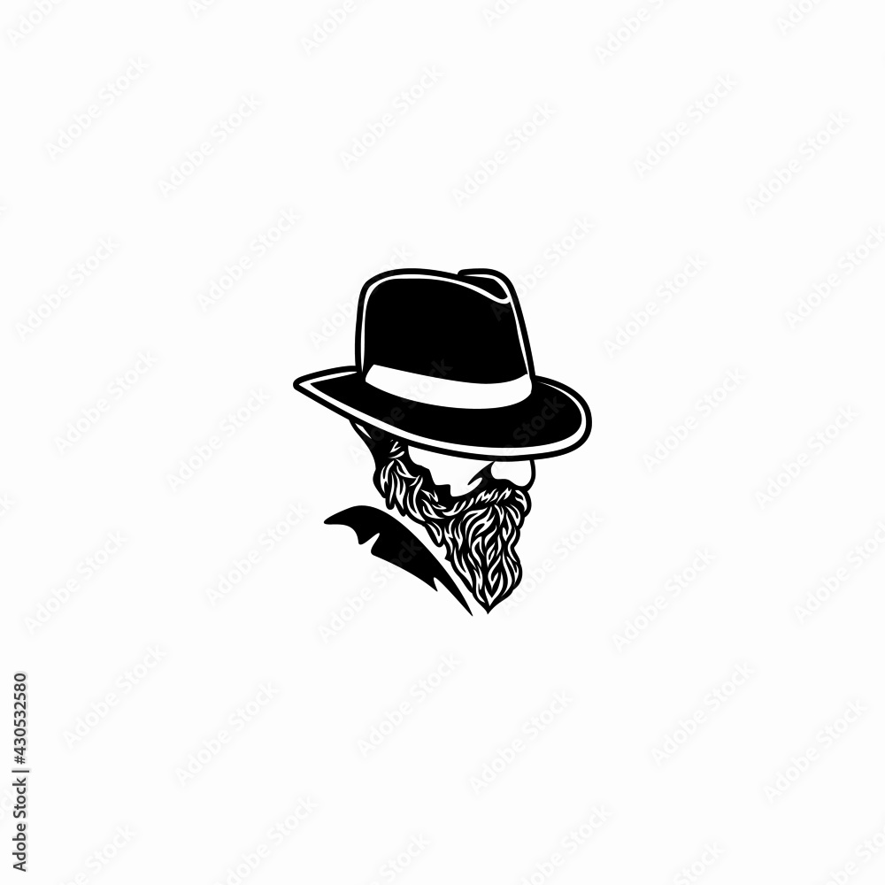 Beard man face with hat. Photo props. Vector illustration
profile view of bearded man wearing hat,
Silhouette of a bearded man with a hat logo.
Beard man face with hat. Photo props. Vector illustration
profile view of bearded man wearing hat,
Silhouette of a bearded man with a hat logo.