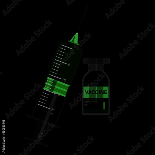 Coronavirus vaccine covid-19 medication pharmacy doctor banner and poster vaccination care injection vector design.