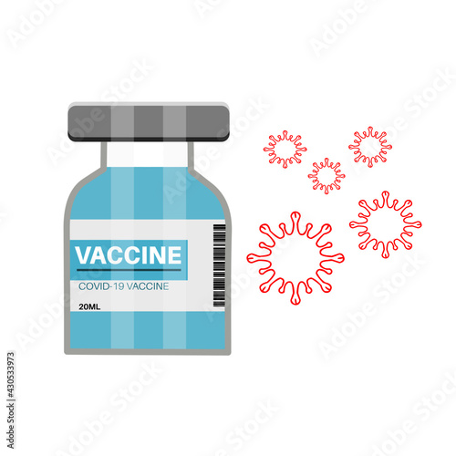 Coronavirus vaccine covid-19 medication pharmacy doctor banner and poster vaccination care injection vector design.