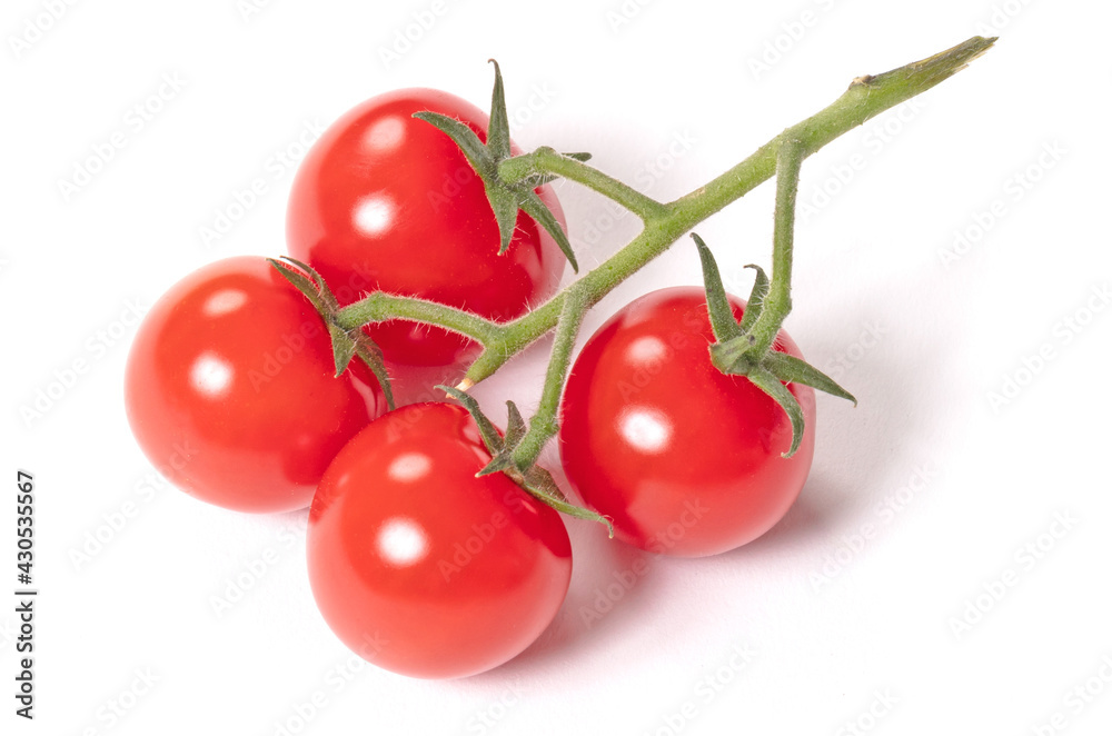 Close up of a cherry tomatoes, isolated Close up of a cherry tomatoes, isolated
