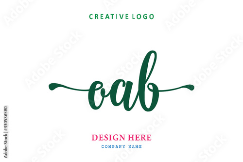 OAB lettering logo is simple, easy to understand and authoritative