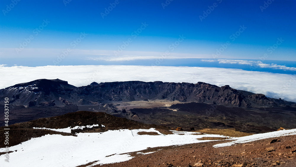Krateraussicht: Pico del Teide Krateraussicht: Pico del Teide