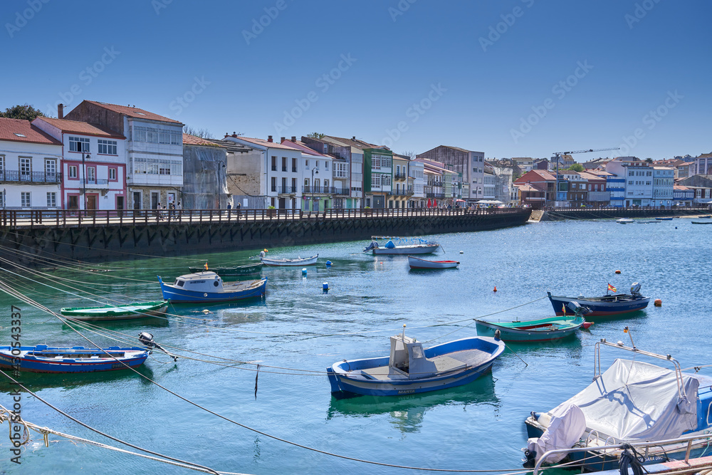Beautiful fishing village of Mugardos, north of Galicia