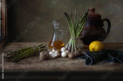Quadro su tela Rustic still life with vegetables