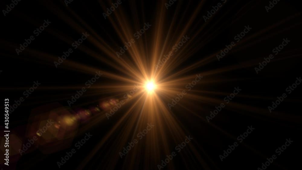 sun light lens flares art animation background