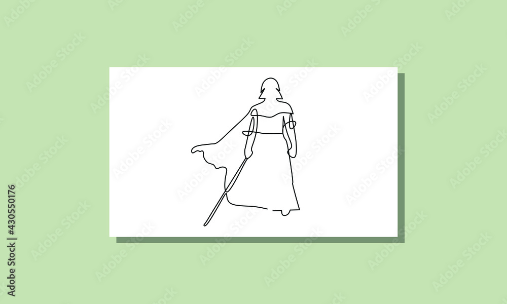 one line drawing, continuous line star wars day