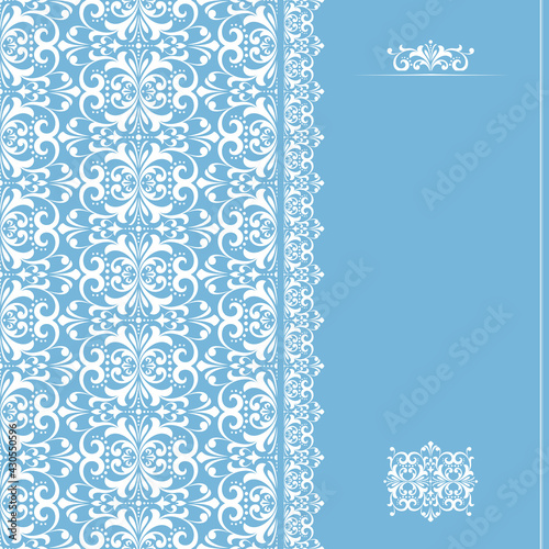Abstract floral pattern. Vector seamless background. Perfect for invitations or announcements.