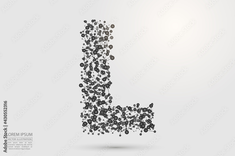 Abstract letters font is composed of three-dimensional triangles, lines, dots and spider webs of connections. Vector illustration eps 10. Abstract letters font is composed of three-dimensional triangles, lines, dots and spider webs of connections. Vector illustration eps 10.