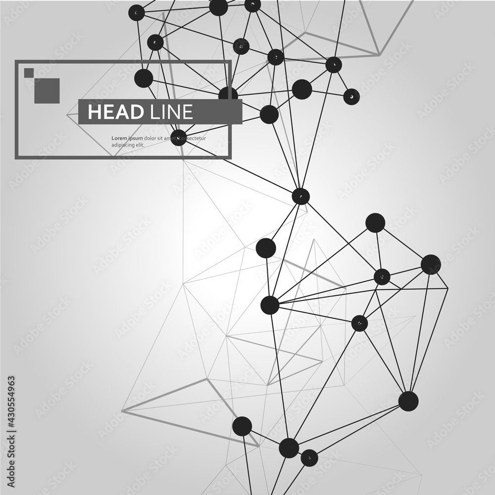 Modern abstract set with black dots on white background. Trendy vector style Modern abstract set with black dots on white background. Trendy vector style