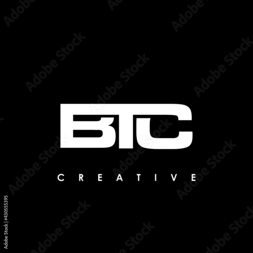 BTC Letter Initial Logo Design Template Vector Illustratio