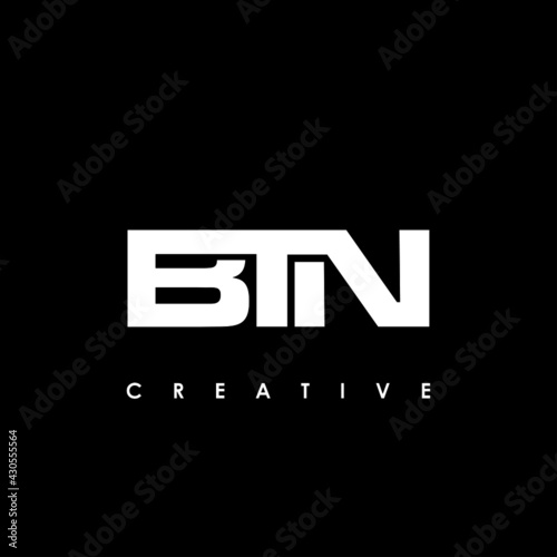 BTN Letter Initial Logo Design Template Vector Illustratio