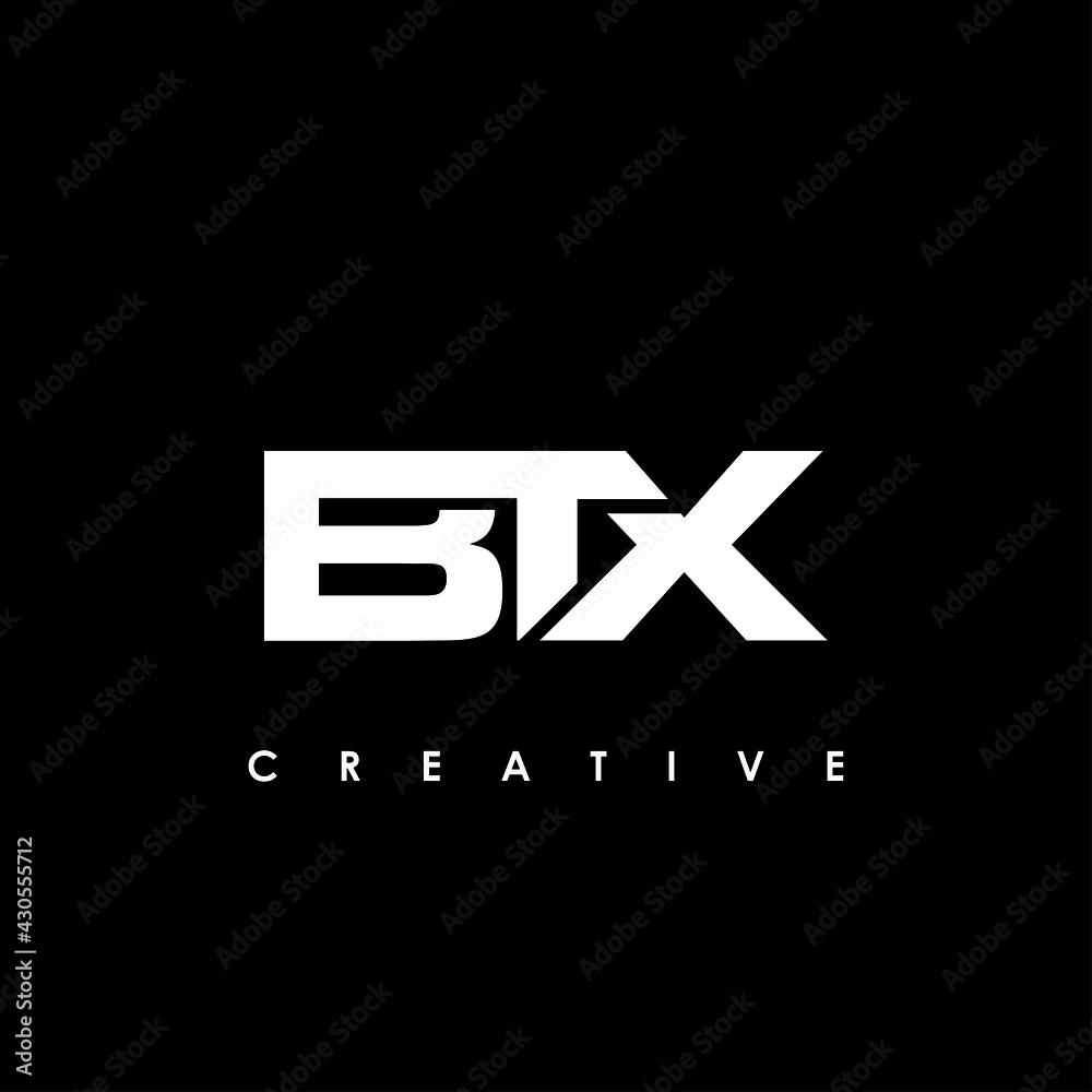BTX Letter Initial Logo Design Template Vector Illustratio