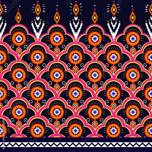 Ikat pattern ethnic tribal textile American African fabric geometric mandalas motif native boho bohemian carpet aztec 