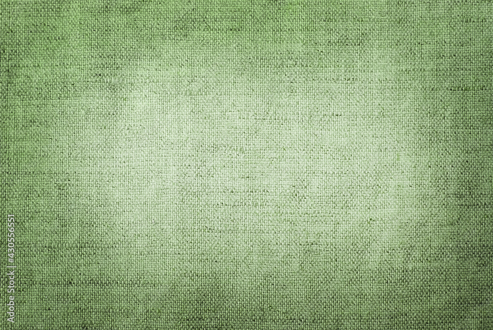 Fototapeta premium Abstract natural blue-green background. Vintage background. Linen natural fabric. Turquoise fabric background.