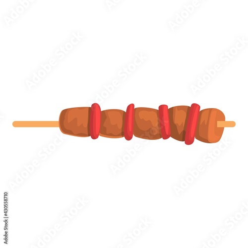 Bbq stick icon. Cartoon of Bbq stick vector icon for web design isolated on white background