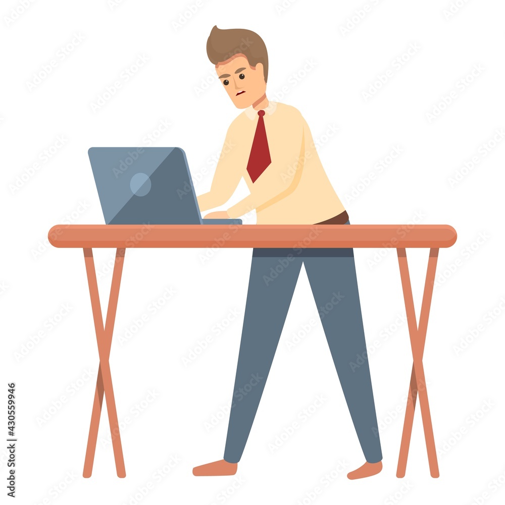 Rush job laptop icon. Cartoon of Rush job laptop vector icon for web design isolated on white background Rush job laptop icon. Cartoon of Rush job laptop vector icon for web design isolated on white background