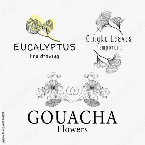 Flower feminine logos template