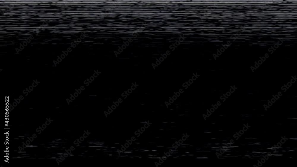 Flickering and Shifting VHS Glitch, analog noise background, Black screen Flickering and Shifting VHS Glitch, analog noise background, Black screen
