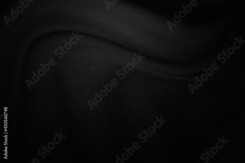 Black texture background , abstract with waves, Soft focus black